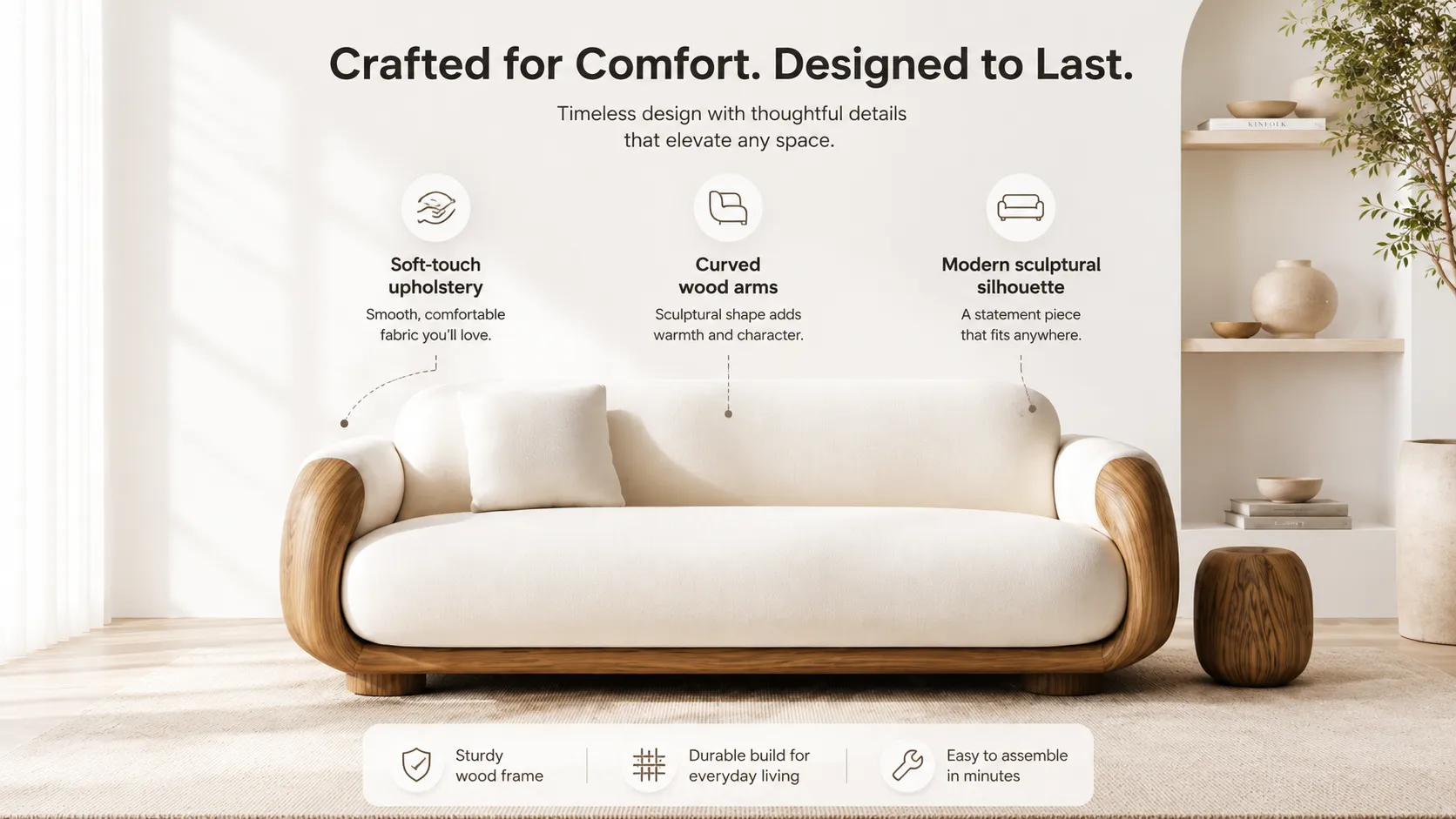 Amazon marketplace sofa proof board generated from one product set